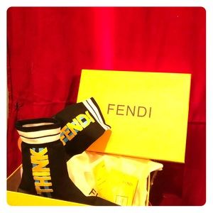 Designer Fendi Sock Sneaker
